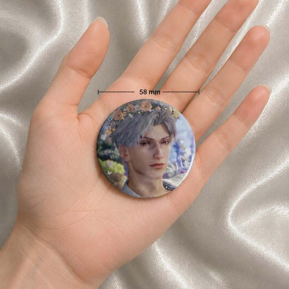 Love and Deepspace Sylus Spring & Flowers Theme 58mm Button Badge Brooch